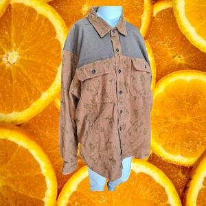 Ultimate Terrain Heritage Collection‎ Brown Deer Print Long Sleeve Shirt
